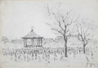 L.S. Lowry - Bandstand, Peel Park, Salford