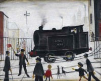 L.S. Lowry - Level Crossing