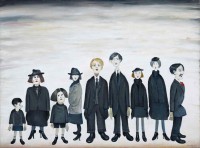 L.S. Lowry - The Funeral Party